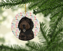 Load image into Gallery viewer, Doodle Chocolate #1 Christmas Ceramic Ornament