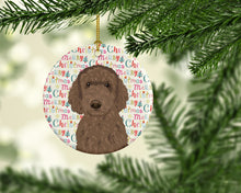 Load image into Gallery viewer, Doodle Chocolate #2 Christmas Ceramic Ornament