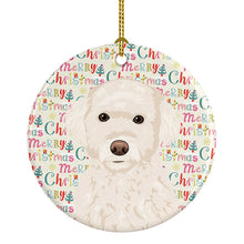 Load image into Gallery viewer, Doodle Cream #2 Christmas Ceramic Ornament