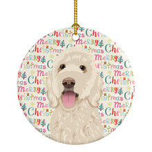 Load image into Gallery viewer, Doodle Cream #5 Christmas Ceramic Ornament