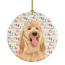 Load image into Gallery viewer, Doodle Fawn #3 Christmas Ceramic Ornament