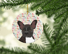 Load image into Gallery viewer, French Bulldog Brindle #2 Christmas Ceramic Ornament