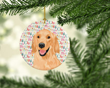 Load image into Gallery viewer, Golden Retriever Gold #1 Christmas Ceramic Ornament
