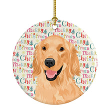 Load image into Gallery viewer, Golden Retriever Gold #1 Christmas Ceramic Ornament