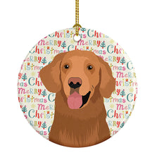 Load image into Gallery viewer, Golden Retriever Red #1 Christmas Ceramic Ornament