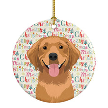 Load image into Gallery viewer, Golden Retriever Red #2 Christmas Ceramic Ornament