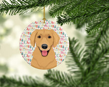 Load image into Gallery viewer, Golden Retriever Gold #2 Christmas Ceramic Ornament
