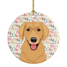 Load image into Gallery viewer, Golden Retriever Gold #2 Christmas Ceramic Ornament