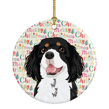Load image into Gallery viewer, Cavalier King Charles Spaniel Tricolor #2 Christmas Ceramic Ornament
