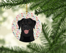 Load image into Gallery viewer, Labrador Retriever Black #1 Christmas Ceramic Ornament