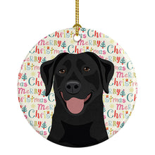 Load image into Gallery viewer, Labrador Retriever Black #1 Christmas Ceramic Ornament