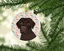 Load image into Gallery viewer, Labrador Retriever Chocolate #1 Christmas Ceramic Ornament