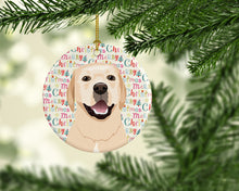 Load image into Gallery viewer, Labrador Retriever Yellow #2 Christmas Ceramic Ornament