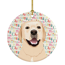 Load image into Gallery viewer, Labrador Retriever Yellow #2 Christmas Ceramic Ornament