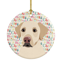 Load image into Gallery viewer, Labrador Retriever Yellow #3 Christmas Ceramic Ornament