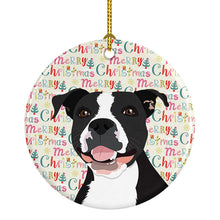 Load image into Gallery viewer, Pit Bull Black #3 Christmas Ceramic Ornament