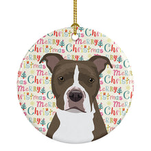 Load image into Gallery viewer, Pit Bull Blue #6 Christmas Ceramic Ornament