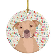 Load image into Gallery viewer, Pit Bull Fawn #1 Christmas Ceramic Ornament