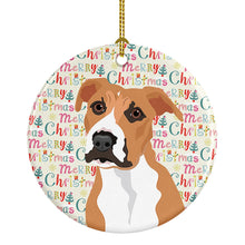 Load image into Gallery viewer, Pit Bull Fawn #3 Christmas Ceramic Ornament