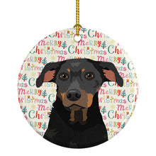 Load image into Gallery viewer, Rottweiler Black and Tan #5 Christmas Ceramic Ornament