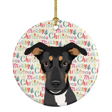 Load image into Gallery viewer, Rottweiler Black and Tan #6 Christmas Ceramic Ornament