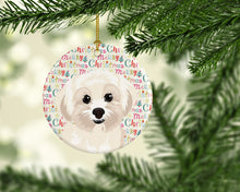 Load image into Gallery viewer, Shih-Tzu Gold #4 Christmas Ceramic Ornament