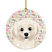 Load image into Gallery viewer, Shih-Tzu Gold #4 Christmas Ceramic Ornament