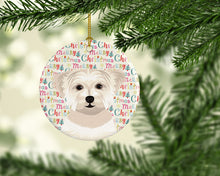 Load image into Gallery viewer, Shih-Tzu Gold #6 Christmas Ceramic Ornament