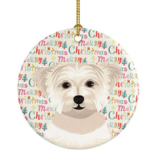 Load image into Gallery viewer, Shih-Tzu Gold #6 Christmas Ceramic Ornament