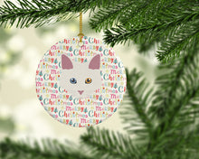 Load image into Gallery viewer, Aphrodite Giant Cat Christmas Ceramic Ornament