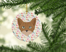 Load image into Gallery viewer, Australian Mist Cat Christmas Ceramic Ornament