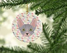 Load image into Gallery viewer, Bambino Cat Christmas Ceramic Ornament