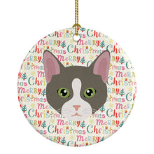 Load image into Gallery viewer, Brazilian Shorthair Cat Christmas Ceramic Ornament