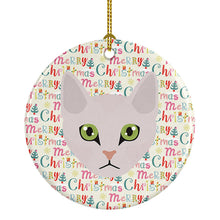 Load image into Gallery viewer, Burmilla Cat Christmas Ceramic Ornament