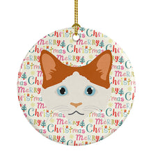 Load image into Gallery viewer, La Perm Cat Christmas Ceramic Ornament