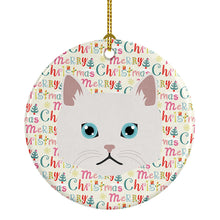 Load image into Gallery viewer, Napoleon Cat Christmas Ceramic Ornament