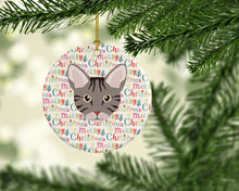 Load image into Gallery viewer, Ocicat Cat Christmas Ceramic Ornament