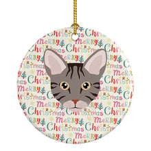 Load image into Gallery viewer, Ocicat Cat Christmas Ceramic Ornament