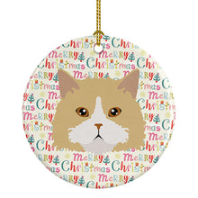 Load image into Gallery viewer, Oregon Rex Cat Christmas Ceramic Ornament