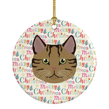 Load image into Gallery viewer, Scottish Straight Cat Christmas Ceramic Ornament