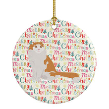 Load image into Gallery viewer, American Curl Cat Christmas Ceramic Ornament