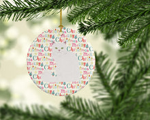 Load image into Gallery viewer, Asian Semi Longhaired Cat Christmas Ceramic Ornament