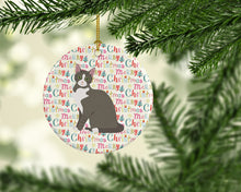 Load image into Gallery viewer, Brazilian Shorthair Cat Christmas Ceramic Ornament