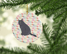Load image into Gallery viewer, British Shorthair Cat Christmas Ceramic Ornament