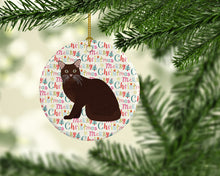 Load image into Gallery viewer, Burmese #2 Cat Christmas Ceramic Ornament