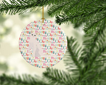 Load image into Gallery viewer, Burmilla #1 Cat Christmas Ceramic Ornament