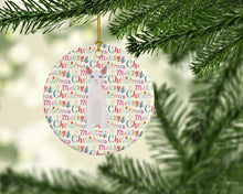 Load image into Gallery viewer, Devon Rex #2 Cat Christmas Ceramic Ornament
