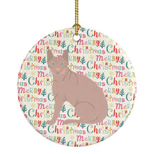 Load image into Gallery viewer, Don Sphynx Cat Christmas Ceramic Ornament