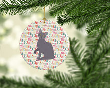 Load image into Gallery viewer, Korat Cat Christmas Ceramic Ornament