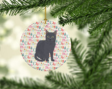 Load image into Gallery viewer, Nebelung Cat Christmas Ceramic Ornament